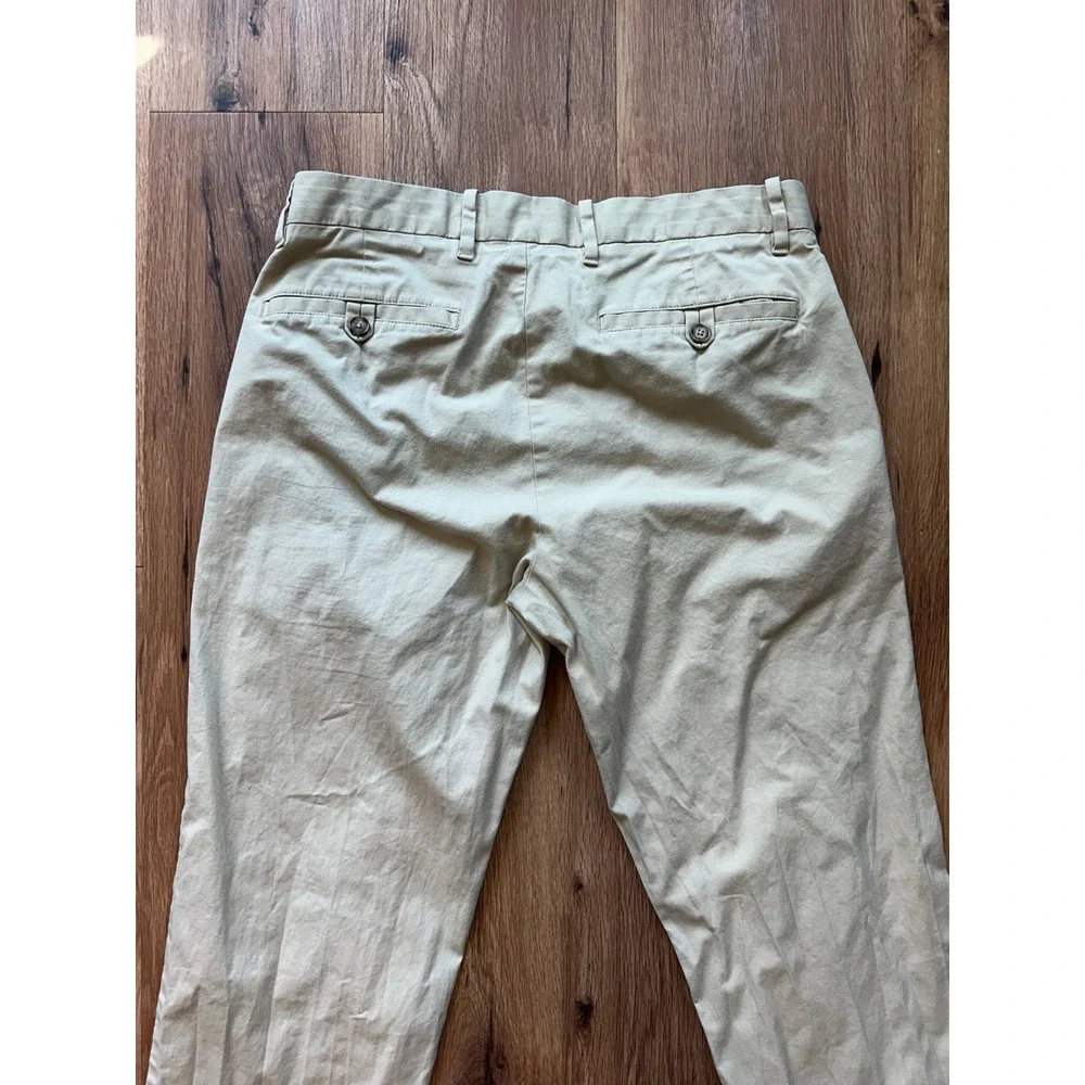 Murano Wardrobe Essentials Mens Khaki Chino Pants 32x34 Front Stretch Cotton